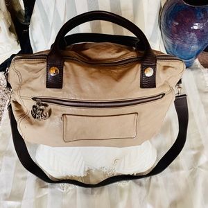 - See By Chloe Creamy Ecru Leather Tote Purs…